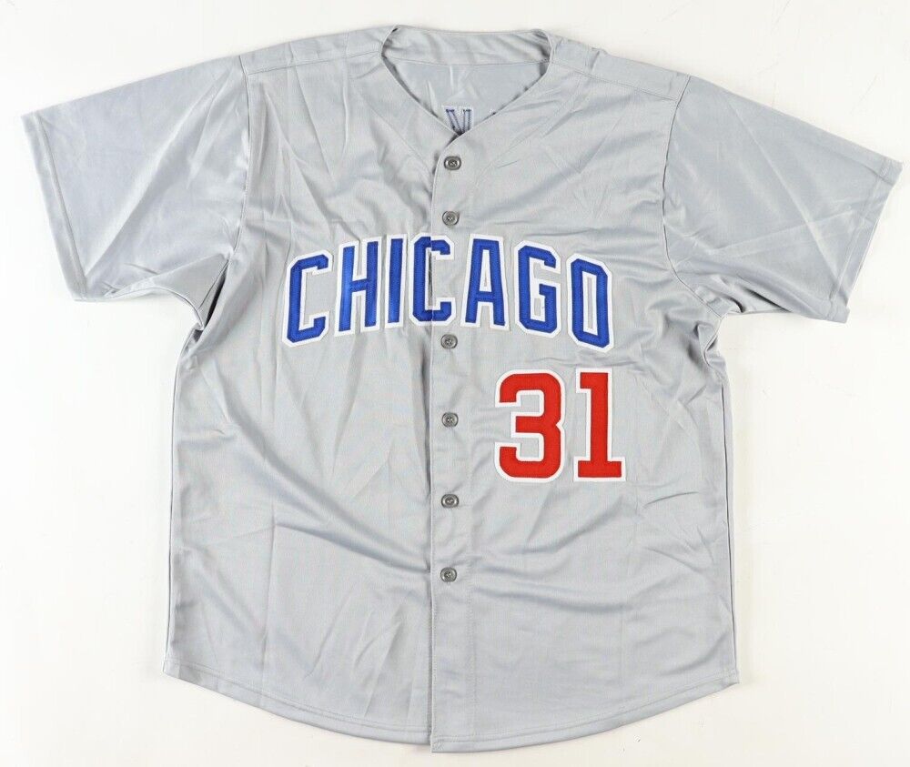 Maillot De Baseball Gris Chicago Signé Ferguson Jenkins – Authentifié Beckett – XL