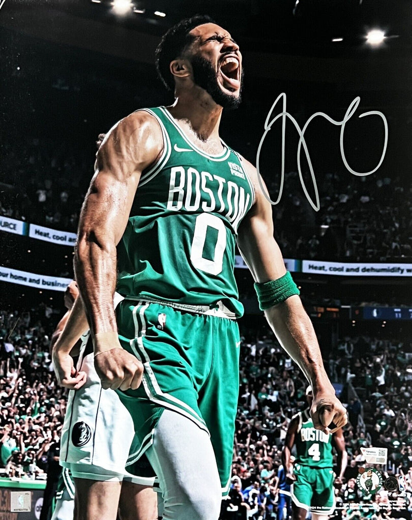 Jayson Tatum Boston Celtics Signed 2024 NBA Finals Spotlight 16x20
