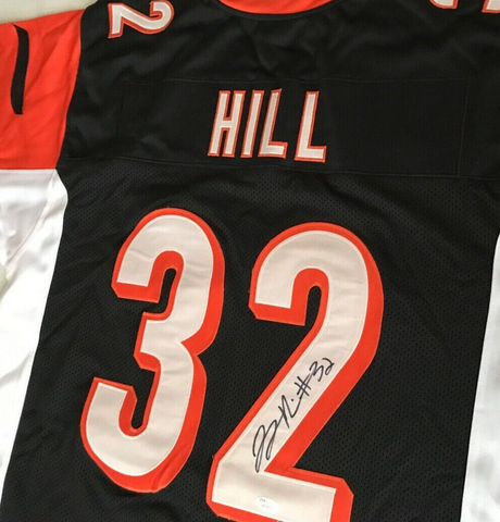 Jeremy Hill Signed Cincinnati Bengal Jersey (JSA COA) Super Bowl LIII Running Bk