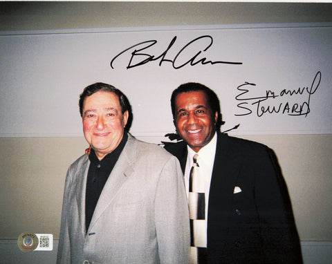 Emanuel Steward & Bob Arum Autographed Signed 8x10 Photo Beckett BAS QR #BH29122