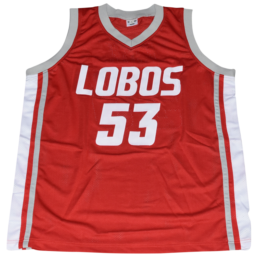 ALEX KIRK SIGNED NEW MEXICO LOBOS #53 RED BASKETBALL JERSEY COA