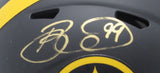 Brett Keisel Autographed Black Mini Eclipse Football Helmet Steelers JSA