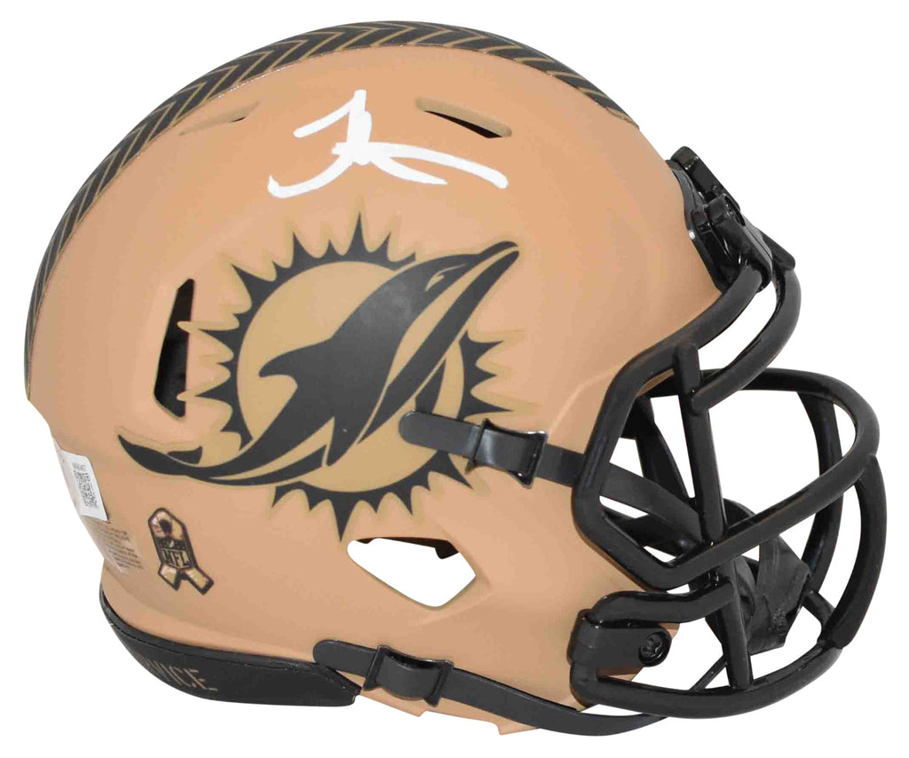 TYREEK HILL SIGNED MIAMI DOLPHINS SALUTE TO SERVICE II SPEED MINI