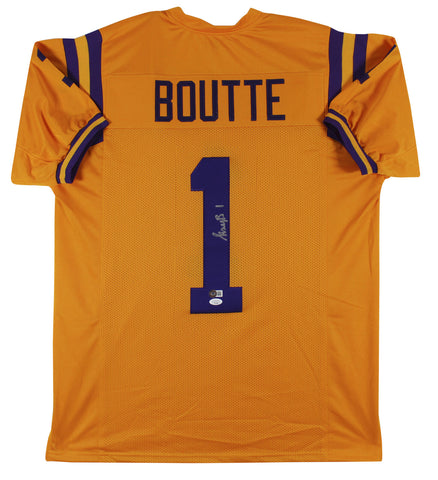 LSU Kayshon Boutte Authentic Signed Yellow Pro Style Jersey Autographed BAS