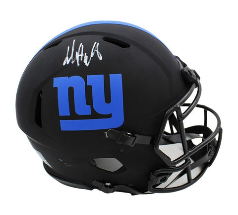 Jalin Hyatt Signed New York Giants Speed Authentic Eclipse NFL Helmet