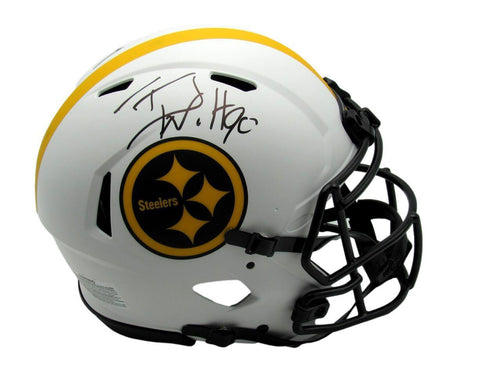 T.J. Watt Autographed Full Size Lunar Authentic Football Helmet Steelers JSA