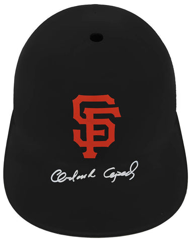 Orlando Cepeda Signed Giants Souvenir Replica Baseball Batting Helmet - (SS COA)