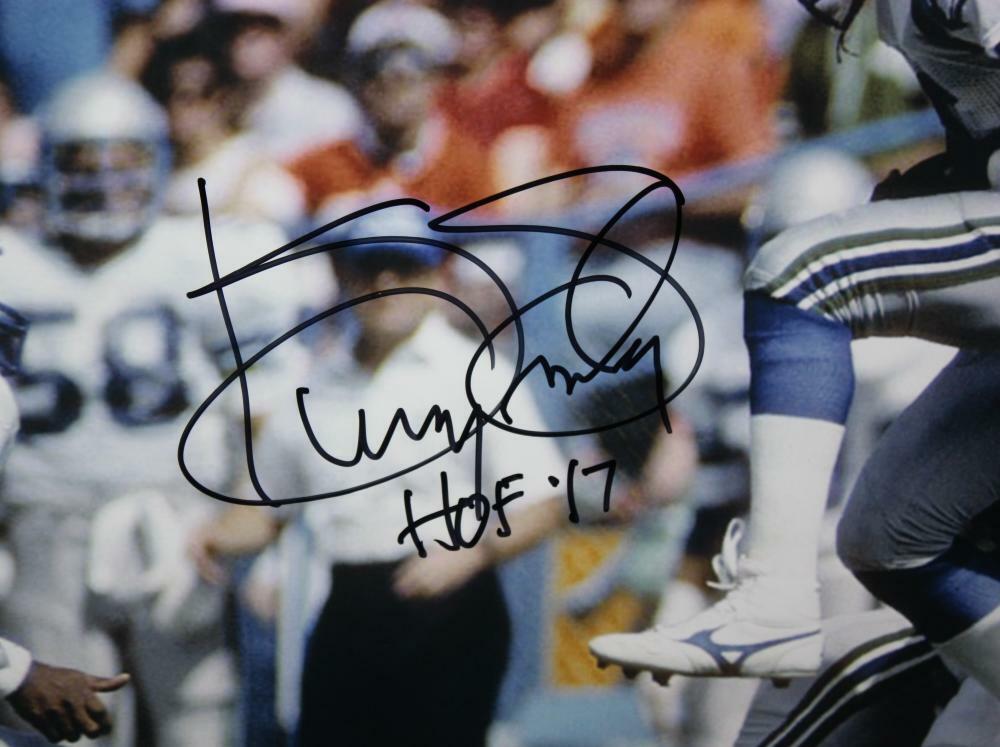 Kenny Easley Signed Seahawks 16x20 Interception vs Broncos Photo W