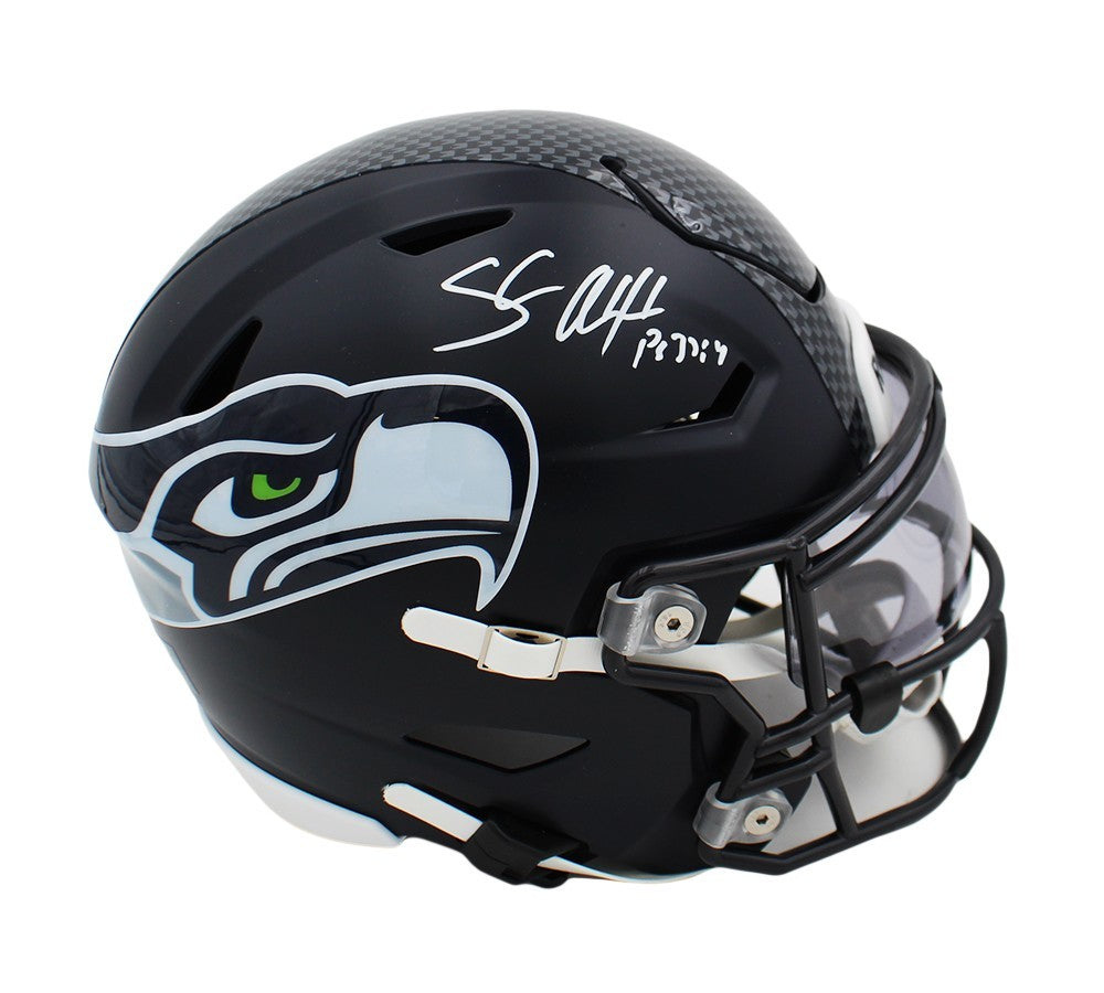 Shaun Alexander Signed Seattle Seahawks Speed Flex Mid-Size Midi Helmet