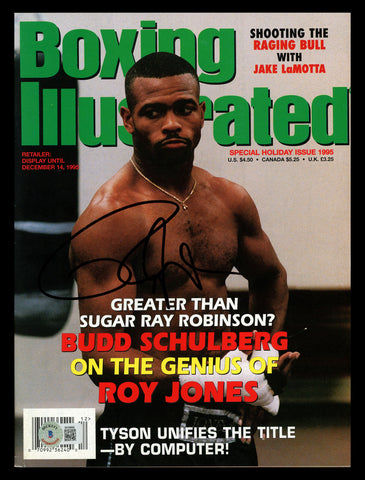 Roy Jones Jr. Autographed Boxing Illustrated Magazine Beckett BAS QR #BK08895