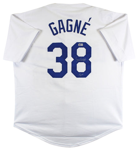 Eric Gagne "Cy 03" Authentic Signed White Pro Style Jersey BAS Witnessed
