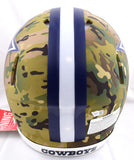 CeeDee Lamb Autographed Dallas Cowboys F/S Camo Speed Authentic Helmet- Fanatics