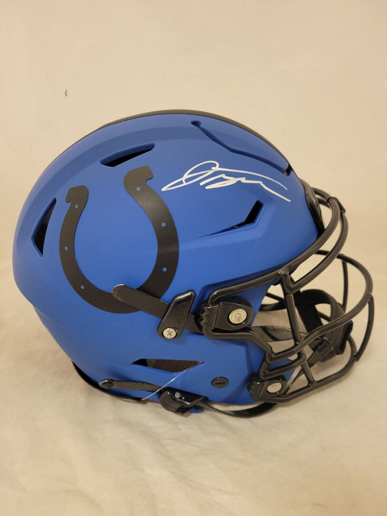 colts speedflex helmet JONATHAN TAYLOR SIGNED INDIANAPOLIS COLTS RAVE SPEEDFLEX HELMET FANATI – Super Sports Center