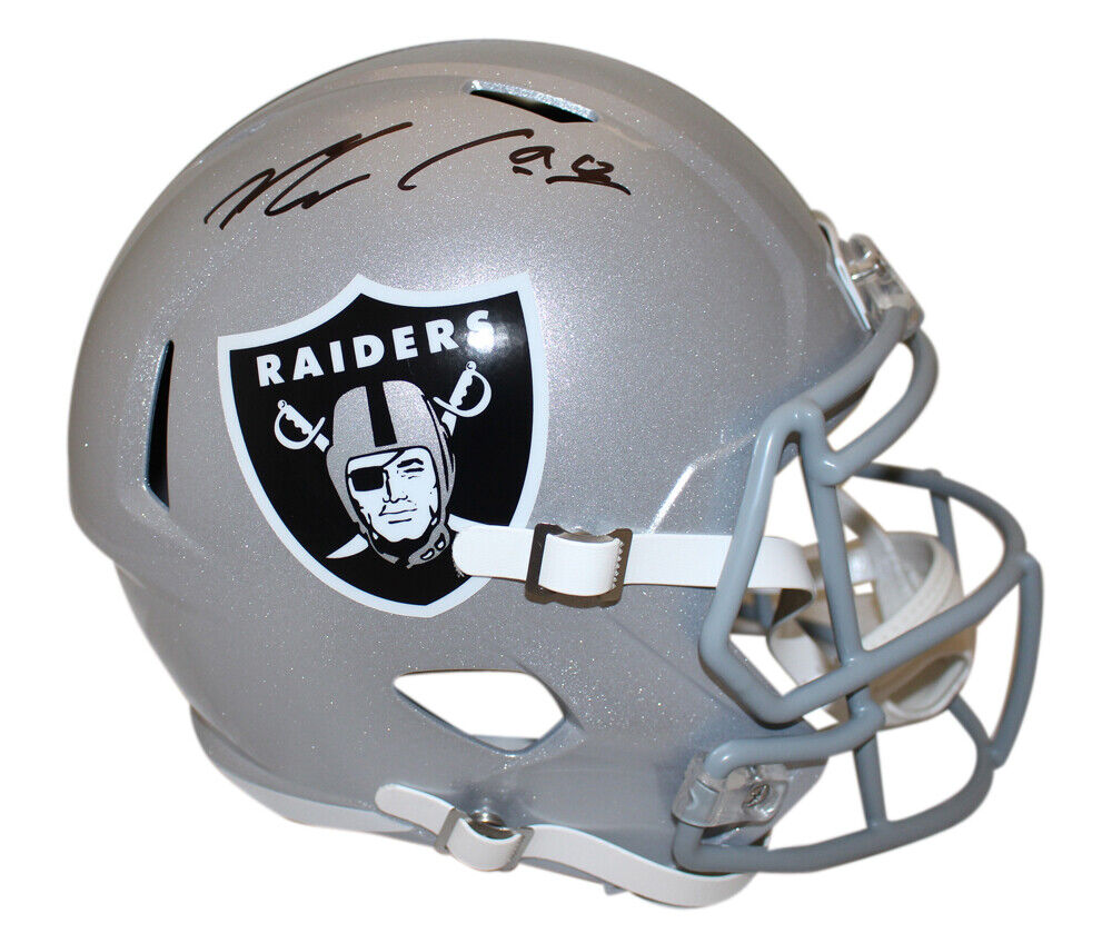 Maxx Crosby Autographed Riddell Las Vegas Raiders Speed Mini Helmet Beckett