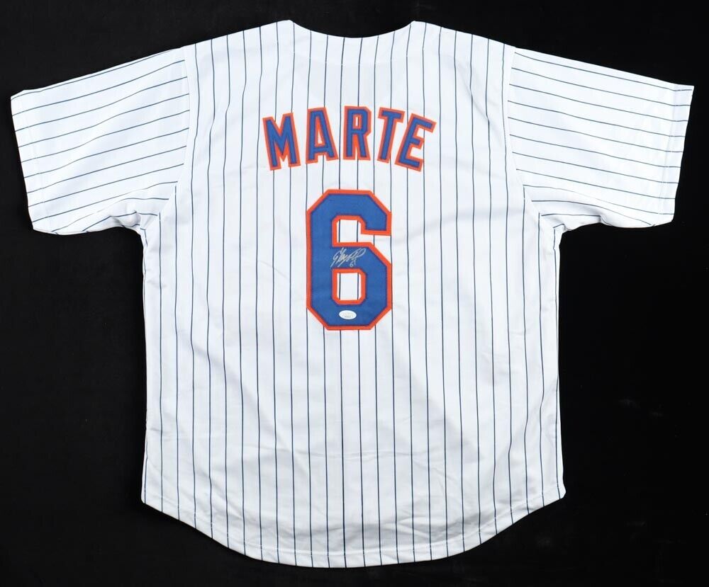 Starling Marte Signed New York Mets Jersey (JSA) 2xGold Glove