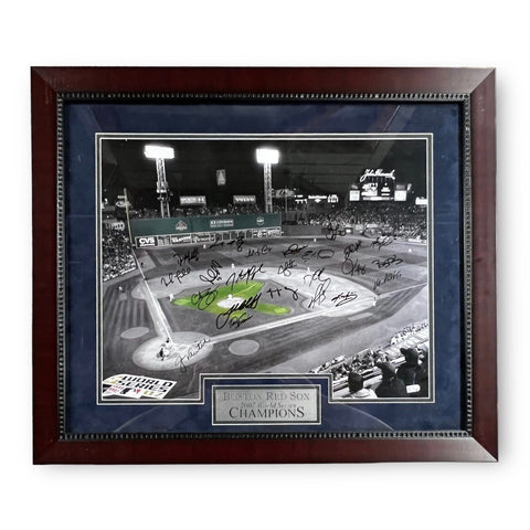 Boston Red Sox 2007 World Series Team Signed Autographed Photograph Framed MLB