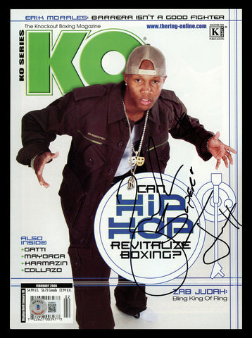 Zab Judah Autographed Signed KO Magazine Beckett BAS QR #BK08874