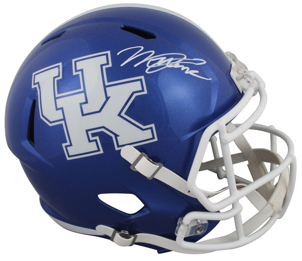 authentic kentucky football helmet Kentucky Will Levis Authentic Signed Full Size Speed Rep Helmet Fanatics