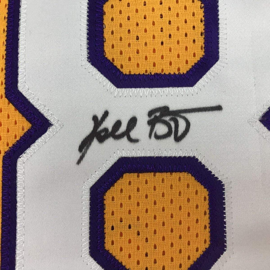 Autographed/Signed KOBE BRYANT #8 Los Angeles LA Yellow Jersey PSA