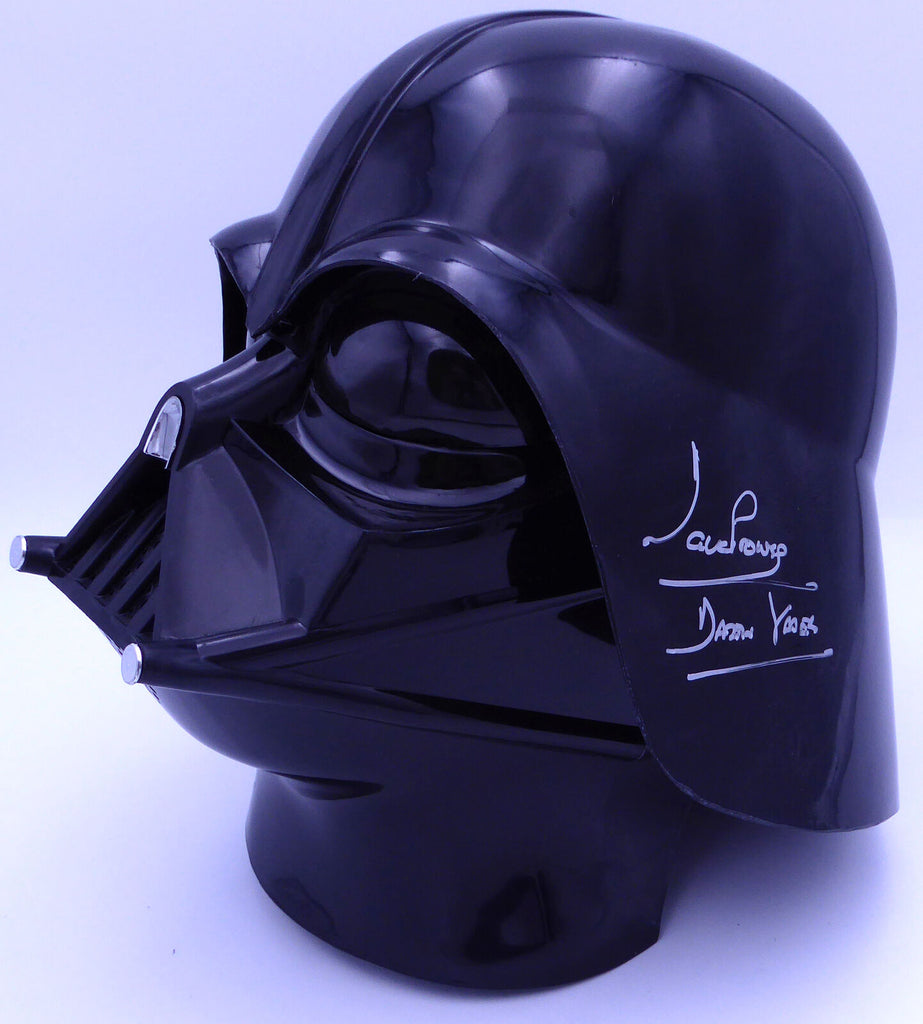 darth vador motorcycle helmets for sale David Prowse Autographed Darth Vader Full Size Helmet Star Wars Darth – Super Sports Center