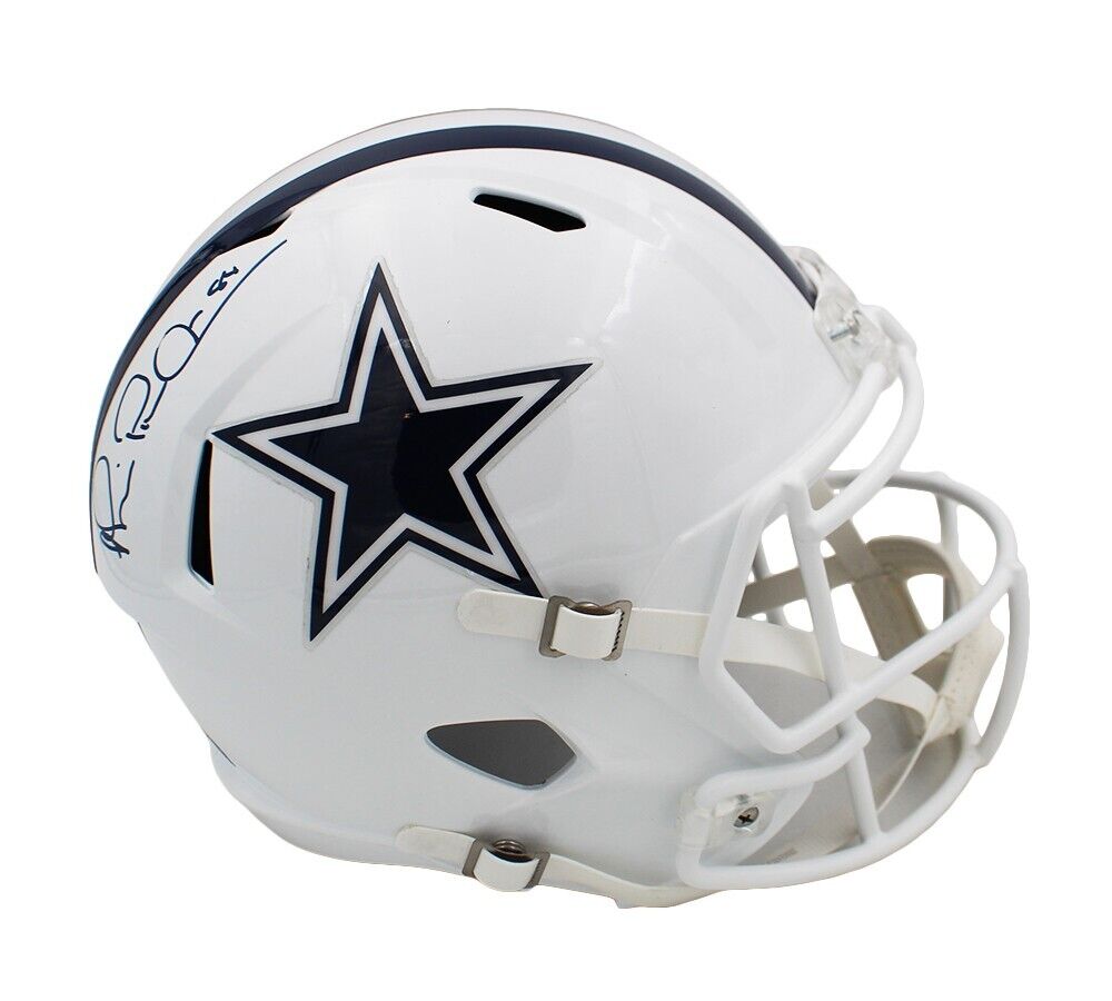 Michael Irvin Signed Dallas Cowboys Speed Full Size Alternate White He ...
