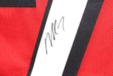 Michael Vick Autographed/Signed Pro Style Red Jersey JSA 43609
