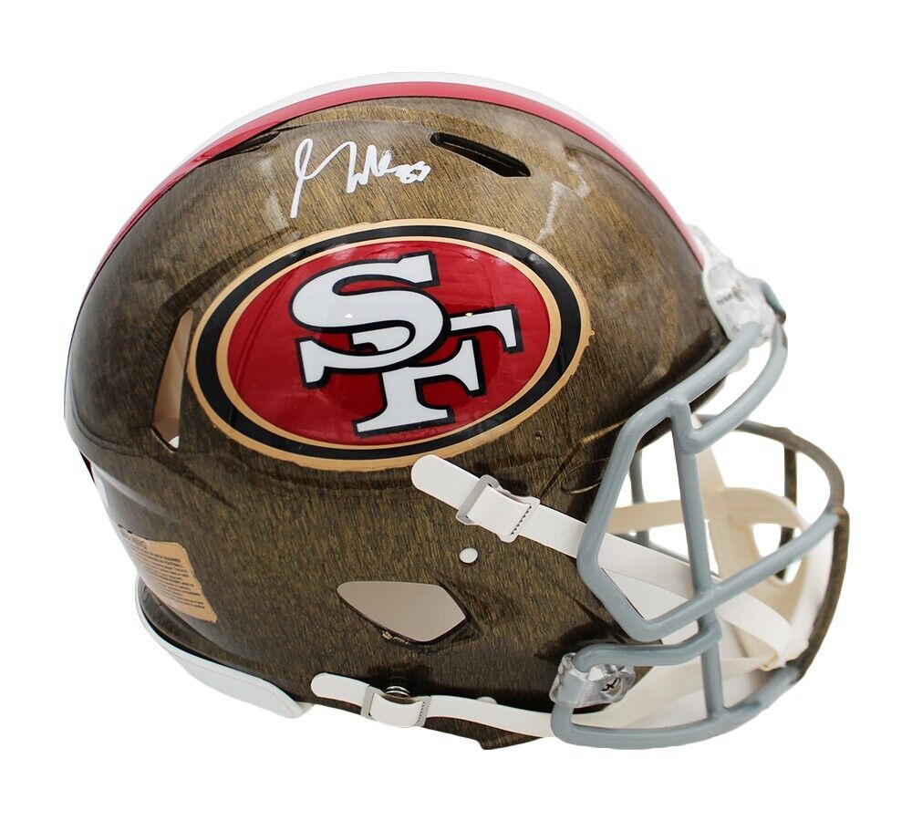 George Kittle Signed San Francisco 49ers Speed Auth Hand Painted Helme – Super Sports Center