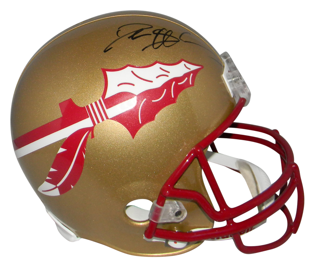 DEION SANDERS AUTOGRAPHED SIGNED FLORIDA STATE SEMINOLES FULL SIZE HEL – Super Sports Center
