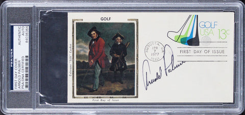 Arnold Palmer Signed 3.5x6.5 1977 First Day Cover Envelope PSA/DNA Slabbed