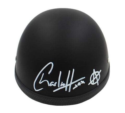 Charlie Hunnam Signed Sons Of Anarchy Daytona Black Matte Biker Helmet