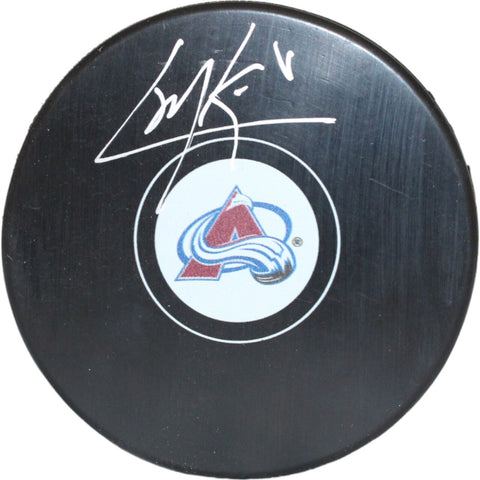 Cale Makar Autographed/Signed Colorado Avalanche Puck Beckett 40213