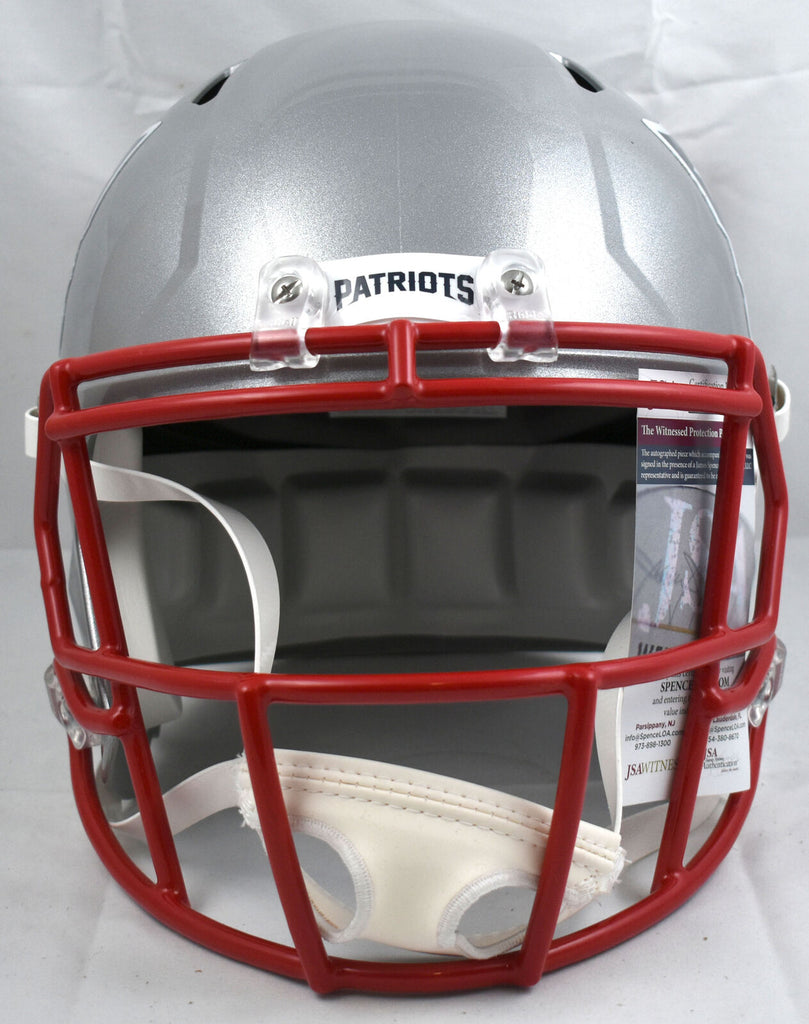 autographed football helmet values Wes Welker Autographed New England Patriots F/S Speed Helmet