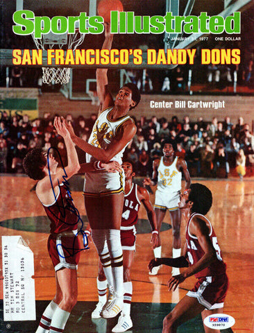 Bill Cartwright Autographed Sports Illustrated San Francisco Dons PSA/DNA X59870