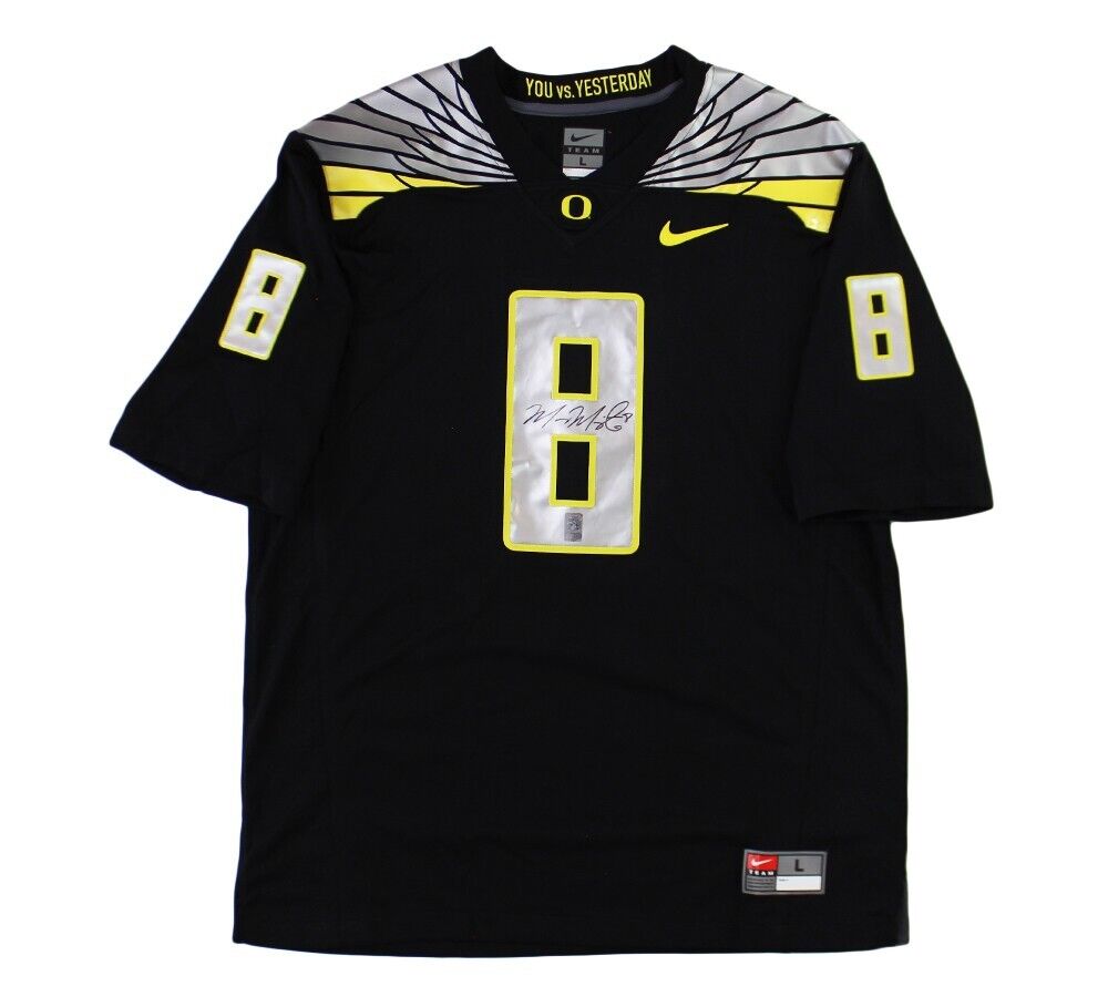 Marcus Mariota Signed Oregon Ducks Nike Limited Black NCAA Jersey