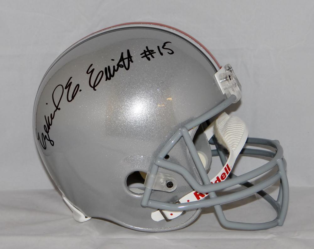 Ezekiel Elliott Autographed Ohio State Buckeyes F/S Riddell Helmet- JS – Super Sports Center