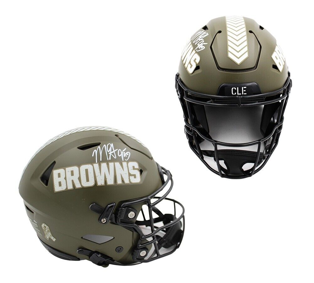 Myles Garrett Signed Cleveland Browns Speed Flex Authentic STS NFL Helmet Myles Garrett Signed Cleveland Browns Speed Flex Authentic STS NFL Helmet