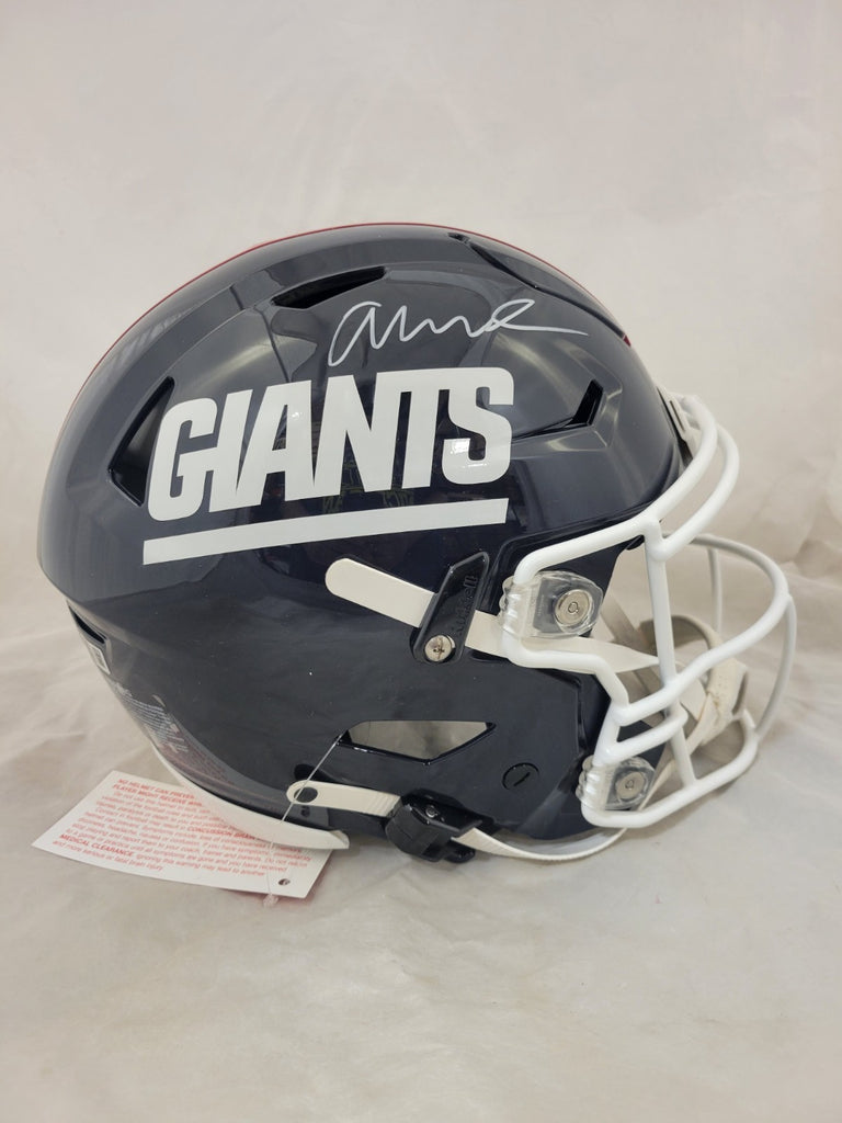 giants speedflex helmet ABDUL CARTER SIGNED NEW YORK GIANTS THROWBACK SPEEDFLEX HELMET BECKETT – Super Sports Center