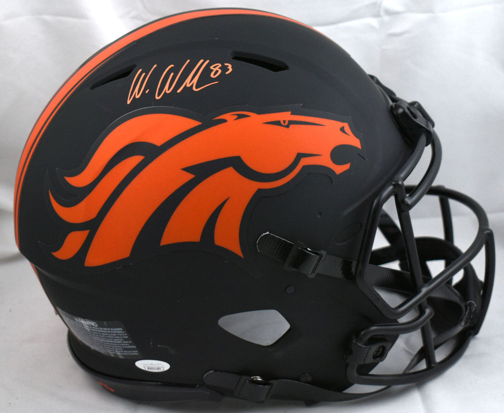 Wes Welker Signed Denver Broncos F/S Eclipse Speed Authentic Helmet