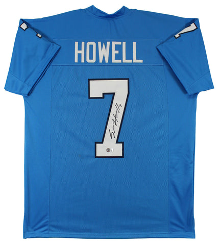 UNC Sam Howell Authentic Signed Carolina Blue Pro Style Jersey BAS Witnessed