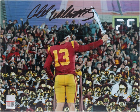 Caleb Williams USC Trojans Autographed 8" x 10" Conducting Band Photograph