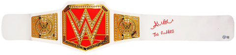 ALEXA BLISS AUTOGRAPHED RED & GOLD WWE BELT "THE GODDESS" BECKETT WITNESS 208691