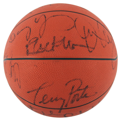 1990 Blazers (14) Drexler, Ainge, Robinson Signed Baden Basketball BAS #AC33556