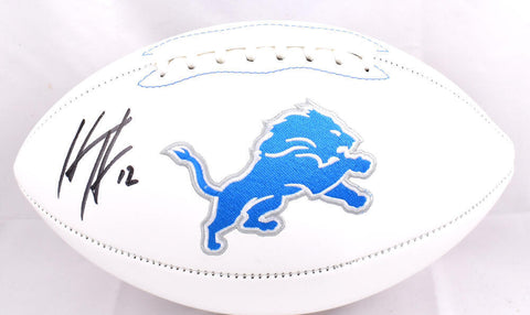 Hendon Hooker Autographed Detroit Lions Logo Football-Beckett W Hologram *Black