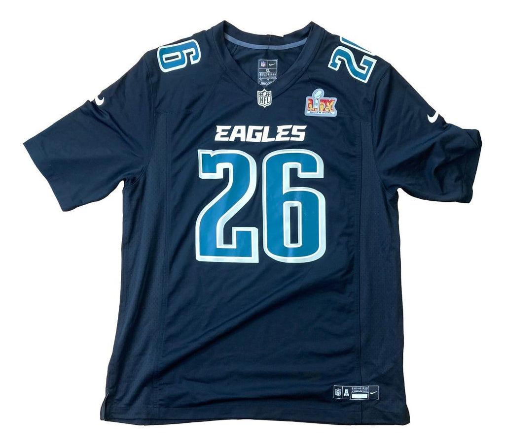 Saquon Barkley Signed Eagles Super Bowl 59 LIX Black Nike Jersey PSA 3 ...