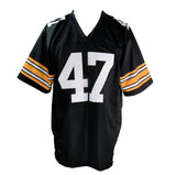 Mel Blount HOF Autographed Black Custom Football Jersey Pittsburgh Steelers JSA