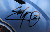 Eddie George Signed/Auto Titans Flash Full Size Replica Helmet Beckett 167565