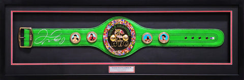 FLOYD MAYWEATHER JR AUTOGRAPHED FRAMED WBC CHAMPIONSHIP BELT BECKETT 224817