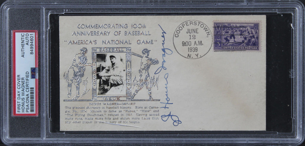 Pirates Honus Wagner Signed Baseball's 100th An 1939 First Day Cover P Super Sports Center Pirates Honus Wagner Signed Baseball's 100th An 1939 First Day Cover P Super Sports Center