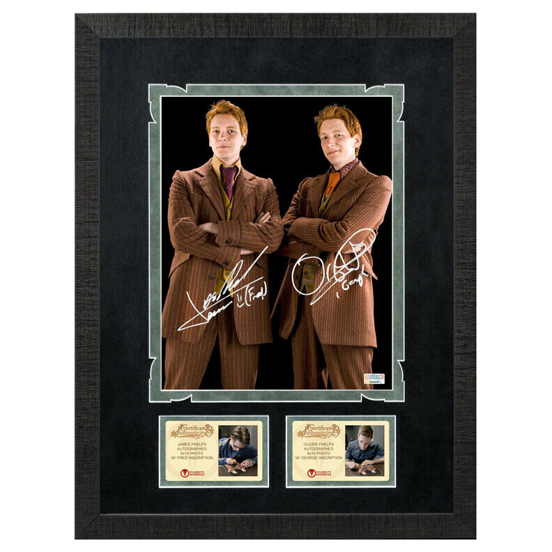 James & Oliver Phelps Autographed Harry Potter Weasley Brother