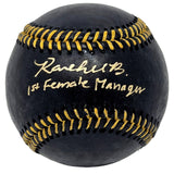 Rachel Balkovec Yankees Signed 1st Female Manager Insc OMLB Black Baseball JSA